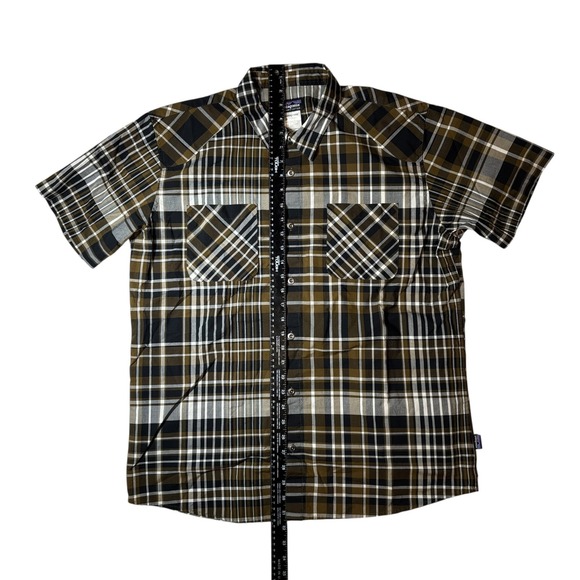 Patagonia Button Up Shirt Men's XL Plaid Organic Cotton Short Sleeve - Picture 6 of 6